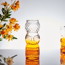 Alegree Glass T-saki Bardak - Turuncu - 550 Cc Renkli