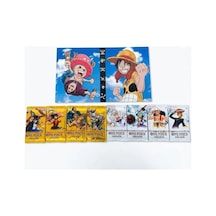 Cantex Tech One Piece Card Game Booster 4 White+4 Yellow Pack 4 Paket Trading Cards - 80 Kart +albüm22