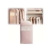 Hightower Pembe Katlanır Asılı Giyim Koruyucu Toz Geçirmez Gardırop Organizer Pembe