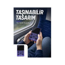 Kablosuz Kollu 3.5 İnç Ips Ekranlı Retro El Oyun Konsolu Renkli