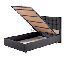 Venedik İkili Set, Venedik Tek Kişilik Baza Başlık Seti - Antrasit 100 x 200