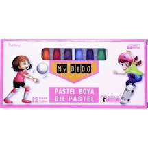 My Dido Pastel Boya Karton Kutu Köşeli 12 Renk Pembe Kapak