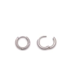 Çelik Halka Küpe Düz Halka Model Unk-826 Gümüş