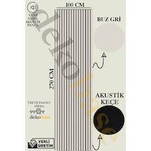 Açık Gri 100x270cm Yeni Nesil Akustik Ahşap Duvar Paneli