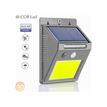Solar 48 Led Bahçe Lambası - Geniş Açılı Panel - Duvara Monte