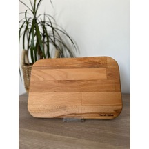 Bambu Kesme Tahtası Ayaklı Doğal Ahşap Sunum Tahtası Kahve Sunum Tahtası Ve Kesme Tahtası Ahşap