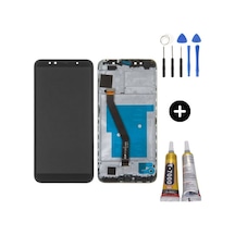 Te Huawei Y6 2018 Uyumlu Çıtalı Servis Lcd Ekran Dokunmatik Siyah+ Montaj Seti
