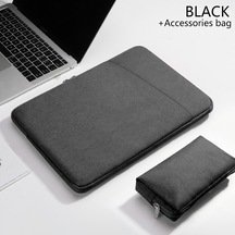 GubisiStore Siyah 1 Takım-13.3 İnç-su Geçirmez Laptop Çantası Kapak 13.3 14 15 15.6 İnç Dizüstü Bilgisayar Çantası Çanta M