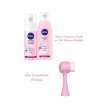 Yatıştırıcı Yüz Yıkama Köpüğü+yatıştırıcı Tonik+yüz Temizleme Fırçası