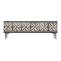 Tsa1238ats - Arextv120 Tv Stand, Tv Sehpası Antrasit - Traverten - Sılver 120cm