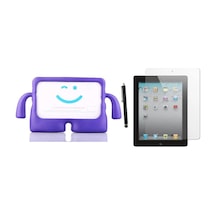 Apple Ipad 4.nesil A1458 A1459 A1460 Kılıf Karakter Ibuy Silikon Kılıf + Ekran Koruyucu Arka Kapak