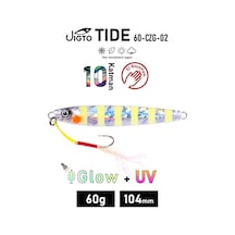 Jig, Zoka, Suni Yem, Glow Uv Metal Jig, 60gr 10cm Jıgto Tide 60