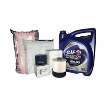 Elf Evolutıon Full-Tech Fe 5W-30 Sentetik Motor Yağı 5 L + Captur 1.5 Dci Yağ Bakım Seti