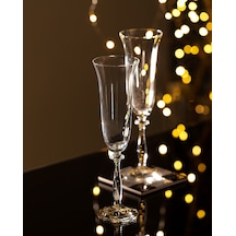Lucinda 4'lü Kristal Şampanya Kadehi Seti - 190ml Kade0000000051