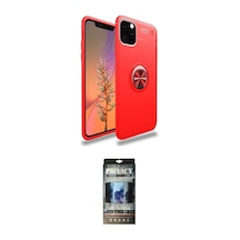 Cep 20-26 Apple Uyumlu İphone 11 Pro Max Kılıf Yankı Form Prime İkili Koruma Seti Najmaddin Kırmızı