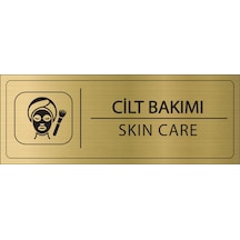 Mayeka Cilt Bakımı İsimlik Altın Metal Kapı İsimliği Levhası Yönlendirme Tabelası