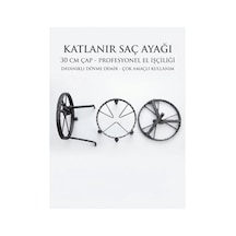 Sac Ayağı Ocak Katlanır 30 X 30 Cm Kalın Demir Dayanıklı