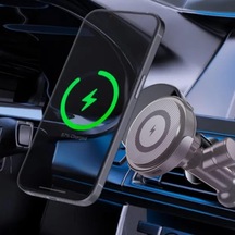 Havalandırmaya Takılan Telefon Tutucu Araç Tutucu Ve Şarj Magsafe İle Uyumlu Kablosuz Şarj Özellikli Peteğe Takılıp Kilitlenebilen 15w Hızında Hızlı Mıknatıslı Premium Kalite 3a Şarjlı Araç Tutucu 034 2 Mixed