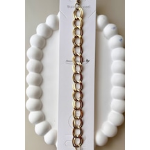 5020 316l Çelik Bileklik - Altın Çelik