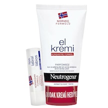 Neutrogena Parfümsüz El Kremi 75 ML + Dudak Nemlendirici