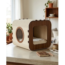 Özel Tasarım Vista Mdf Kedi Evi