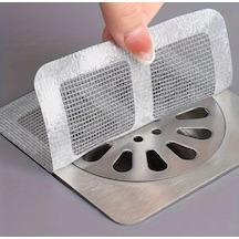 Tek Kullanımlık Banyo Gideri Süzgeci Ve Yapışkanlı Mutfak Evye Çöp Ayırıcı Seti, Saç Kıl Tutucu 50
