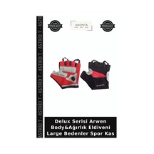 Delux Serisi Arwen Body&ağırlık Eldiveni Large Bedenler Spor Kas Çok Renkli