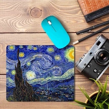 Van Gogh Yıldızlı Gece Baskılı Mousepad Mouse Pad