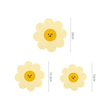 Sones Ayçiçeği Sevimli Pvc Isı Yalıtım Matı Ev Yüksek Sıcaklığa Dayanıklı Masa Pedi, Stil: Sarı Orta Diğer