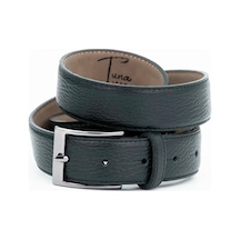 Tuna Hakiki Deri Klasik İnce Erkek Kemer 2.7 Cm- Kmr5000 Siyah Floter