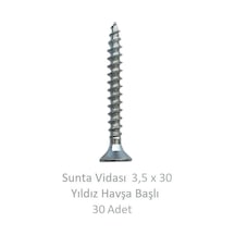 Adilon Sunta Vidası 3.5 x 030 30'Lu