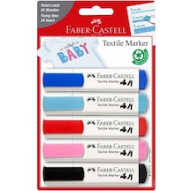 Tekstil Markörü 5 Renkli Paket Faber-Castell Tekstil Marker 5 Ren