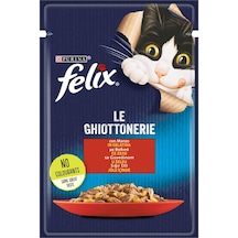 Purina Felix Sığır Etli Pouch Yetişkin Kedi Maması 20 x 85 G