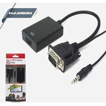 Hadron Hn4458 Vga To Hdmı Çevirici Aux Kablolu