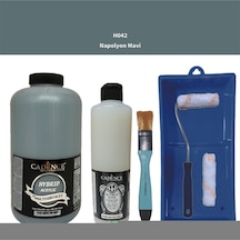 Mobilya Boyası-cadence Multisurface H-042 N.mavi 2lt Ultimate Parlak Vernik 500ml Saten Rulo Set Napolyon Mavi Napolyon Mavi