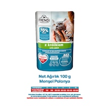 Frendi Lezzetli Soslu Tavşanlı Kedi Maması 100gr