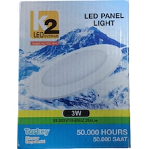 3W YUVARLAK LED PANEL 6500K BEYAZ