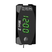 Motosiklet Dc 6 V-30 V 3 1 Dijital Zaman Saati + Termometre K14435-gr