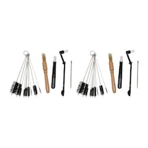 Metabagua 10 Adet Kahve Makinesi Me Seti Kahve Değirmeni Fırçası Kahve Makinesi Grubu Kafa Me Fırçası 67wg4a Siyah