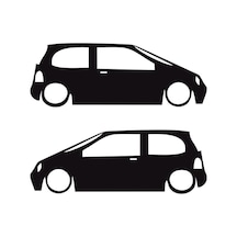 Oto Twingo Basık Araç Sticker