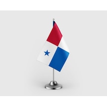 Panama Devleti Tekli Saten Masa Bayrağı Seti Diğer