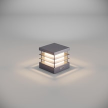 Fonelight Set Üstü Bahçe Aydınlatma 18x18 Cm Genişik Alüminyum Gövde, 3000k Sıcak Beyaz, Ip65