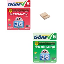 Nitelik 6. Sınıf Matematik Ve Fen Bilimleri 36 Haftalık Görev Föyleri + Telefon Standı