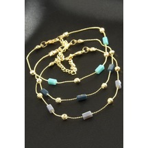 Kristal Boncuk Bileklik - Sarı N145