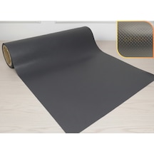 48 Cm X 5 Metre Antrasit Kabartma Nokta Desenli Çekmece İçi Kaydırmaz Halı, Raf Örtüsü