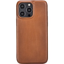 Apple Uyumlu iPhone 14 Pro Max Deri Arka Kapak ROCK RST2E