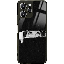 Xiaomi Redmi 12 Gözler Tasarımlı Glossy Telefon Kılıfı Çok Renkli