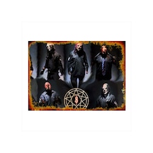 Bedeko Slipknot Tasarım Ahşap Tablo 25 Cm X 35 Cm