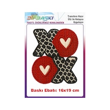 Örgü Görünümlü Ütü İle Yapışan Tişört Tekstil Baskı 3147
