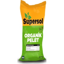 Supersol Organik Pelet Solucan Gübresi Ve Leonardit 25 KG